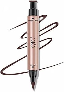 Go Ho Liquid Eyeliner Stamp Wingliner,Brown Winged Eyeliner Stamps for Cat Eyes,Long lasting Super Slim Precise Felt Tip Liquid Eye Liner Tattoo Tools,1 PC