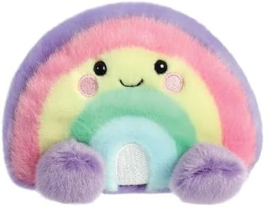 Aurora, 33577, Palm Pals Vivi Rainbow 5In, Soft Toy, Pink, Purple, Yellow