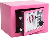 Electronic Deluxe Digital Security Safe Box Keypad Lock Home Office Hotel Business Jewelry Gun Cash Use Storage 17E Pink