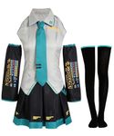 ZEROGOO Anime Cosplay Costume Outfit Top Skirt Full Set Women Halloween Costume (Gray, X-Small)