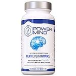 POWERMIND-Mental Performance: Nootropic Cognitive Enhancer Brain Booster with Cognizin® Citicoline, Bacopa Monnieri, Guarana for Focus & Memory, Tyrosine & Theanine for Motivation & Well-Being