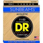 DR Strings RCA-11 SUNBEAM Phosphor Bronze Acoustic Guitar Strings: Custom Light 1150