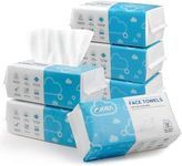 AlDEA Face Towels Disposable-600Ct, Face Towelettes for Sensitive Skin, Clean Facial Wipes for Makeup Removing, Facial Cleansing, Travel, Dry Wipes Face Cloths