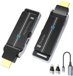 Wireless HDMI Transmitter & Receiver Kit with Heat Dissipation, 90° Bendable Interface, Dual-Band 2.4G/5G - Stream Video & Audio from Laptops/TV Boxes/Projectors to Monitors (Equip USB-C to HDMI)