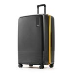 MOKOBARA Iconic Range The Check-in Luggage 79cms Large Size German Makrolon Polycarbonate Hard Sided 8 Hinomoto Spinner Wheels Suitcase Trolley Black-Crypto Sunray (Limited Edition)