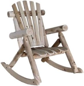 Lakeland Mills Cedar Log Rocking Chair, Natural