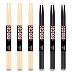 EASTROCK 5A Drum Sticks Maple Wood 