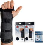 Doctor Developed Carpal Tunnel Wrist Brace - Wrist Support Brace - Carpal Tunnel Wrist Brace for Sleeping - Wrist Splint for Carpal Tunnel Relief - Medical Device & Handbook (Right Hand)