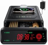 TRRKO Biometric Gun Safe for Handgun, 0.3s Auto-Open,Silent,Wireless Charging, 3-Way Unlock Fingerprint Pistol Safe, Fits 2 Full Size Pistols – Smart Handgun Safe for Nightstand/Bedside/Home/Office