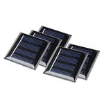 sourcing map 5Pcs 2V 40mA Poly Mini Solar Cell Panel Module DIY for Light Toys Charger 40mm x 40mm