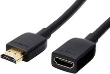 Amazon Basics High-Speed Male to Female HDMI Extension Cable - 0.9m, 5-Pack