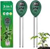 Maxsolve 2 Pack Soil Tester, 3-in-1 Plant Moisture Meter Light and PH Tester for Home, Garden, Lawn, Farm, Indoor and Outdoor Use, Promote Plants Healthy Growth, No Battery Required