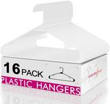 HOUSE DAY White Plastic Hangers 16 