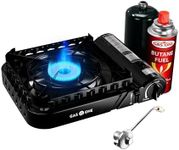 GasOne 15,000 BTU Propane or Butane Stove Dual Fuel Stove Portable Camping Stove - Patented - with Carrying Case Great for Emergency Preparedness Kit
