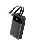 CUKTECH CP24 Power Bank 20000mAh 40W Portable Charger with Built-in USB-C and MFi Certified Lightning Cables, Battery Pack for iPhone 16/15 Plus Pro MAX, Galaxy S24/S23 Ultra, Xiaomi, iPad