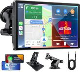 Cason Upgraded Carplay/Car Android Auto Touch Screen 7-Inch Infotainment System IPS LED Display Screen with Voice Control,for All Vehicle