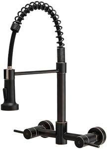 AIMADI Bronze Kitchen Faucet,Wall Mount Faucet 8 Inch Center,Oil Rubbed Bronze Wall Mount Commercial Sink Faucet for Kitchen Sink