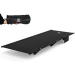 G2 GO2GETHER Foldable 4lbs Camping Cot, Durable Travel Tent Cot, Ultralight for Backpacking, Summer Hiking, Mountaineering, Easy to use for Woman & Man, Comes with Storage Bag(Black)