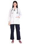 MediMarche Women's Lab Coat for Doctors and Medical Students| Cotton Long Sleeves Medical Apron | 3 Pockets | Uniform for Doctors