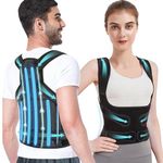 Back Brace Posture Corrector, Shoulder Back Straightener Posture Corrector, Scoliosis and Hunchback Correction Provides Shape For Neck Shoulders Back, Adjustable Full Back Support for Women Men (L)