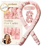 Yanibest Super Soft Satin Heatless Curler Set, Overnight Hair Curler to Sleep in, No Heat Curling Rods, with Satin Scrunchies and Clip