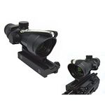 FIRECLUB ACOG Style 4X32 scope True Fiber Red/Green Illuminated Crosshair (Green Fiber)