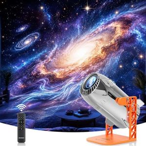 3D Galaxy Star Projector, 100+ HD Themes, Weekly Cloud Updates, Silver