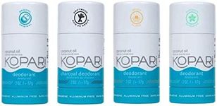 Kopari Aluminum Free Deodorant Combo 4 Pack | Vegan, Gluten Free, Cruelty Free, Non-Toxic, Paraben Free, For Men & Women, Odor Protection, Naturally Derived Plant Based Ingredients | 2.0 oz