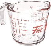 Anchor Hocking 77896 Fire-King Measuring Cup, Glass, 2-Cup