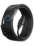 MutecPower 10m USB 3.0 male to female cable with 2 extension chipsets - USB Active Extension cable Repeater Cable - Black - 10 Meters