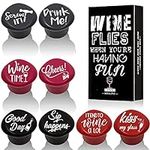 Whaline 8 Pack Funny Silicone Wine 