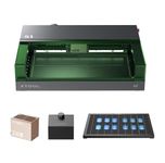 xTool S1 40W Engraver Machine with Riser Base & Honeycomb Working Sheet & Air Assit & RA2 Pro & 1064nm Laser Module, Enclosed Cutter and Engraving Machine for Wood, Metal, Leather, Acrylic and Glass