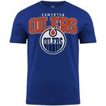 Edmonton Oilers NHL Back2Basics T-Shirt (CA/US, Alpha, Large, Regular, Regular, Blue)