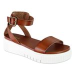 MIA Womens Lunna Platform Sandals Sandals Casual - Brown - Size 6 B