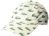 Lacoste Men's Allover Croc Cap, Blanc, One Size