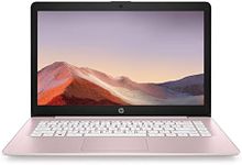 HP 2021 Newest Premium 14 inch HD Laptop, Intel Dual-Core Processor Up to 2.6GHz, 16GB RAM, 64GB eMMC Storage, Webcam, Bluetooth, HDMI, Wi-Fi, Rose Pink, Windows 11 with 1 Year Microsoft 365