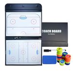 Joyeee Ice Hockey Board, Premium Tactical Ice Hockey White Board with Full & Half Court Dry Erase Marker Board, Dry Erase, Marker Pen, Ice Hockey Coach Equipment Tool