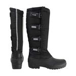 Hyland Atlantic Winter Mucker/Snow/Yard Boots Reflective (EU 41 / UK 7) Black