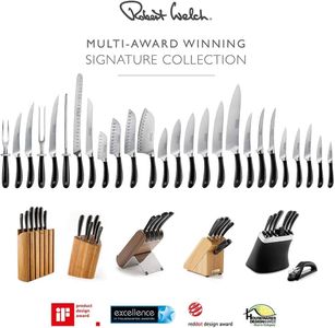 Robert Welch 7-Piece Knife Block Set – Stainless Steel Kitchen Knives