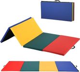 BestMassage Gymnastics Mat Tumbling Mat Gym Mat Foldding Lightweight Tumbling Mat 2 Inches Thick Fitness Yoga Exercise Mat Home Gym Mat Equipment (CM)