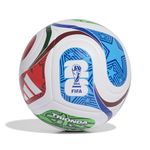 Adidas Unisex-Adult World Cup Training Soccer Ball, White/Team Royal Blue/Solar Blue/Power Red, 3