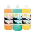 Sun Joe SPX-AW3Q Auto Snow Foam Trio, Pineapple, Orange-Vanilla, Coconut