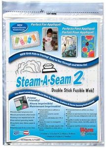 The Warm Company - Steam-A-Seam 2 – Fusible Web Sheet Packs, Double Stick Adhesive for Quilting, Sewing & Appliqué
