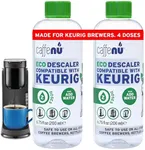 Keurig Compatible Descaling Solution. 2 Bottles of Keurig Descaler Solution. Keurig Descaling Kit Removes Limescale For Hotter Coffee. 4 Uses Descaler For Keurig Coffee Makers.