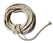 Pure Source India Cloth Line Cotton Rope Braided, for Drying Clothes, 20 Mtr (Natural White)