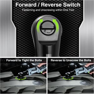 WORKPRO 3/8" Cordless Ratchet Wrench Set – 12V, 2 Batteries, 7 Sockets