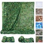 Sposuit Camo Netting for Hunting Blinds - Premium Camo Net Bulk Roll, Camouflage Netting for Army Shooting, Party Decorations, Camping Ghillie Netting, Sunshade Camo Mesh
