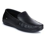 ID Black Slip-on Casual Loafers for Men