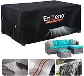 Enzeno Patio Furniture Set Cover Outdoor,Sectional Sofa Set Cover 150x90cm, Rectangular/Square Table Cover, Rattan Patio Furniture Covers Waterproof, 420D Oxford Fabric Outdoor Windproof