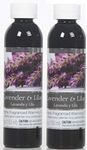 Hosley Set of 2 5 Ounce Lavender and Lilac Fragrance Warming Oils 5 Ounce. Ideal Gift for Weddings Spa Reiki Meditation Bathroom Settings P1